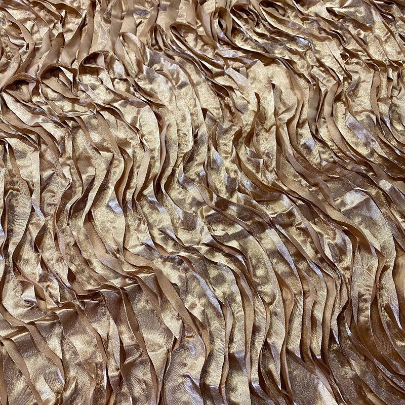 Austrian Wave Satin Wholesale Fabric in Taupe