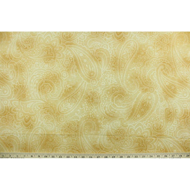Benartex Radiant Paisley in Wheat