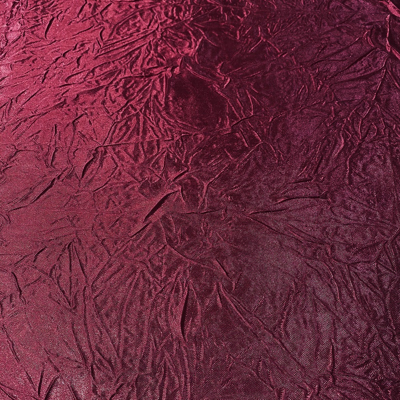 Crush Satin (Bichon) Wholesale Fabric in Burgundy 232