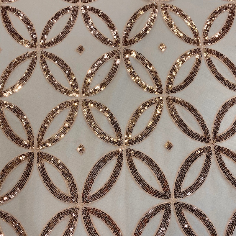 Delano Sequins Wholesale Fabric in Blush