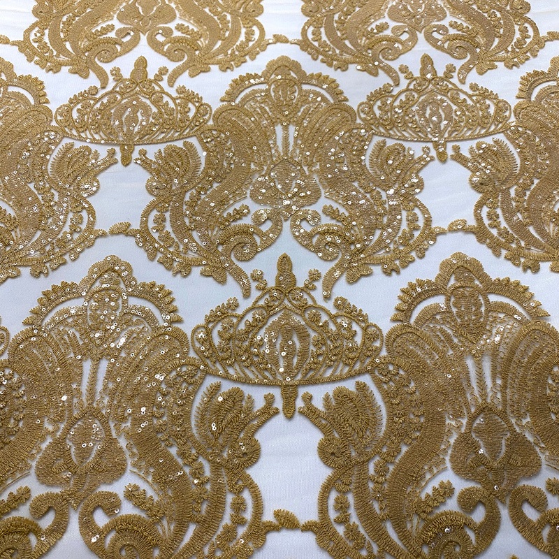 Princess Lace Wholesale Fabric in Gold