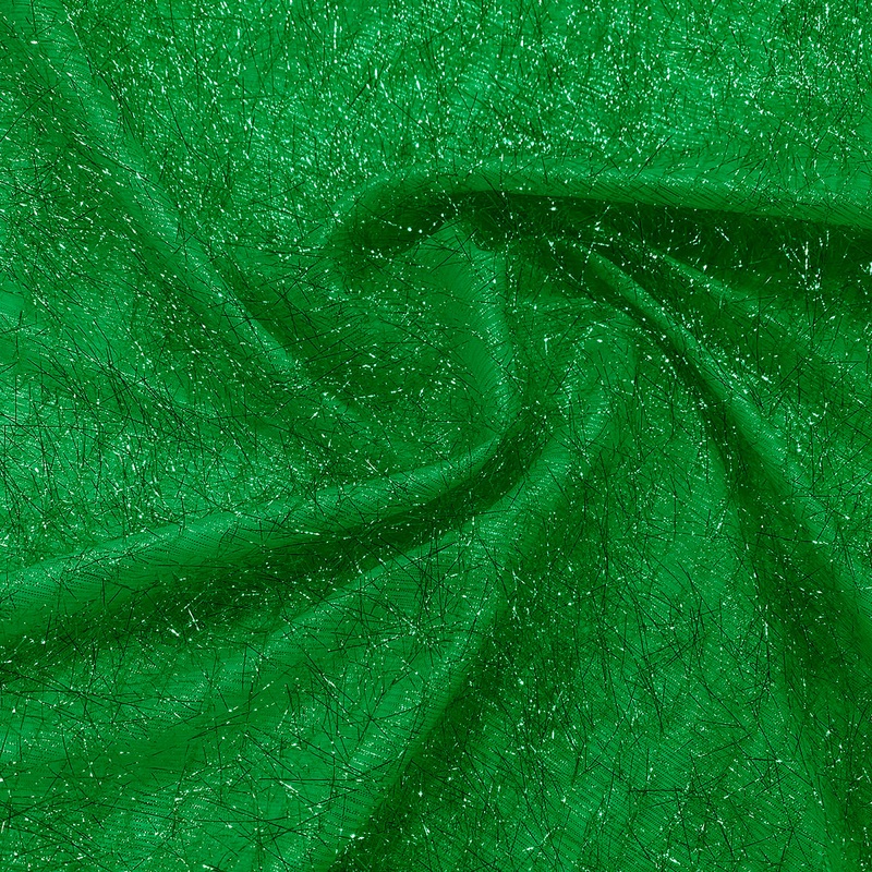 String Metallic Wholesale Fabric in Green