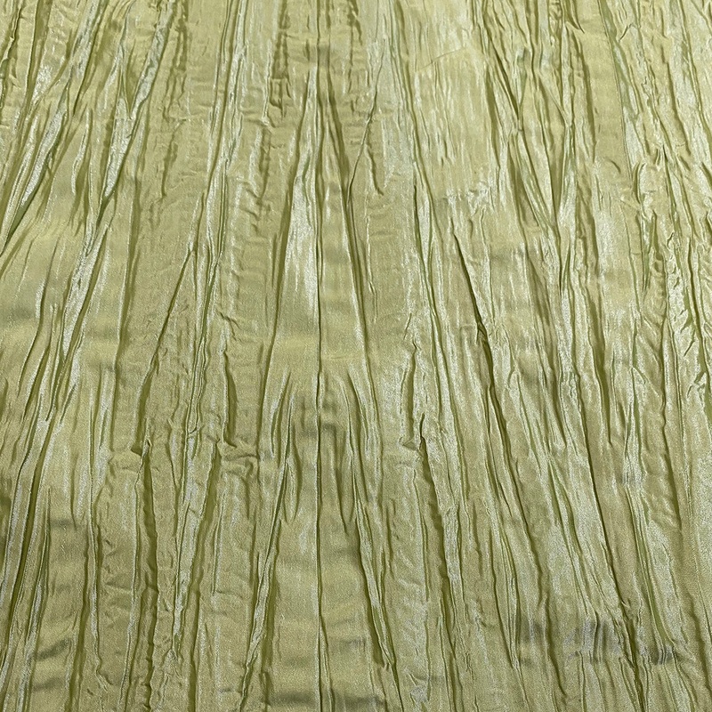 Accordion Taffeta Wholesale Fabric in Olive