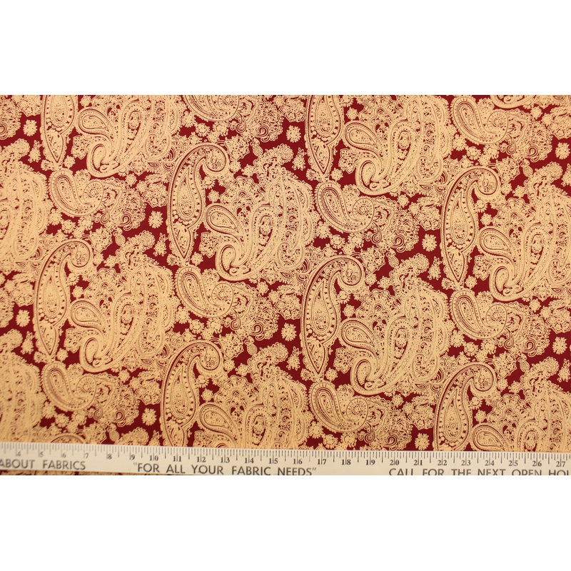Benartex Paisley in Red