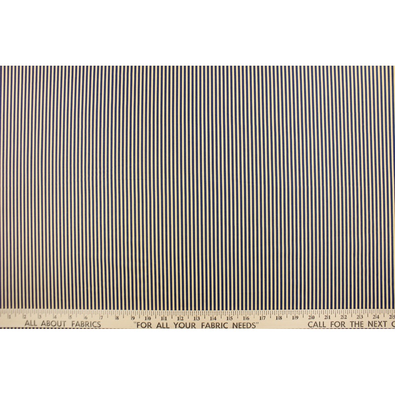 Benartex Stripes in Royal/Orange