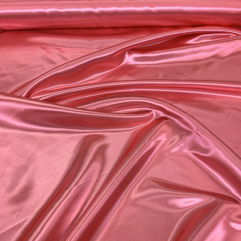 Bridal Satin Wholesale Fabric in Coral 201