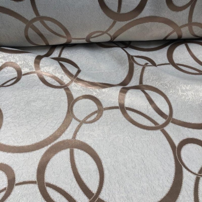 Cirque Jacquard (Reversible) Wholesale Fabric in Champagne