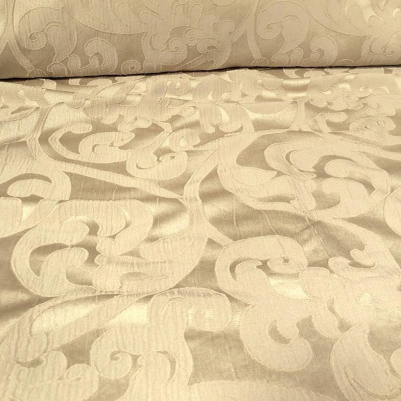 Classic Jacquard Wholesale Fabric in Champagne