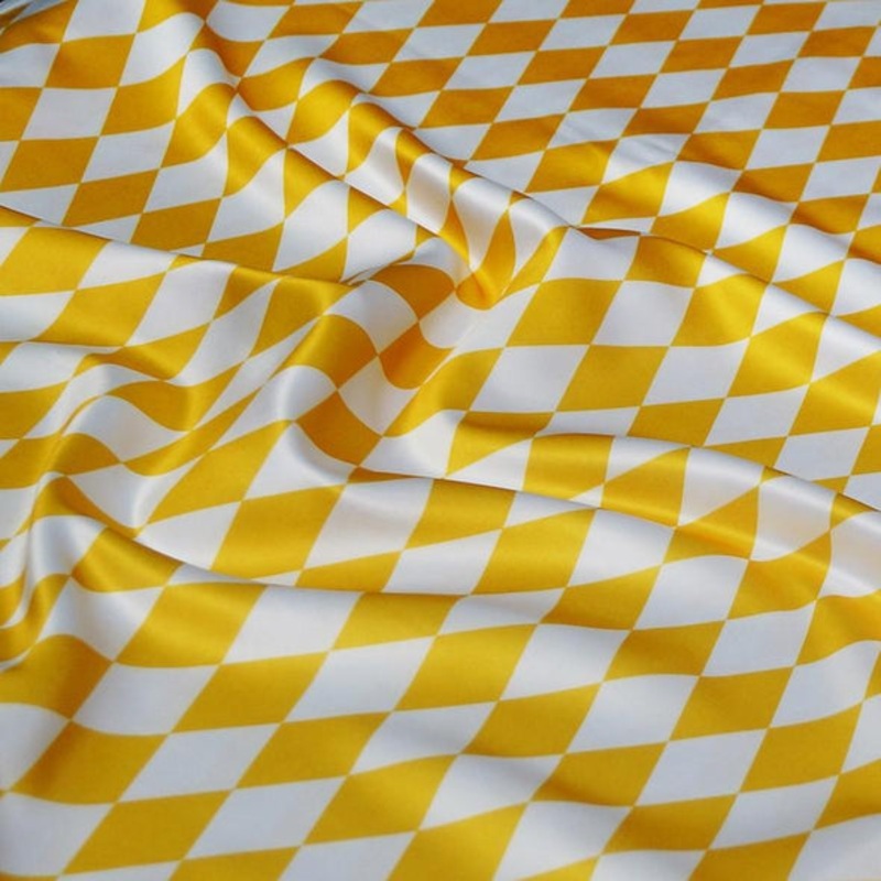 Harlequin Print (Lamour) Wholesale Fabric in Yellow