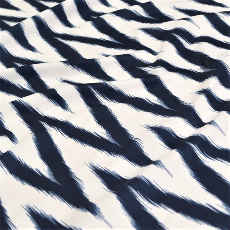 Horizon (Poly Print) Wholesale Fabric in Navy