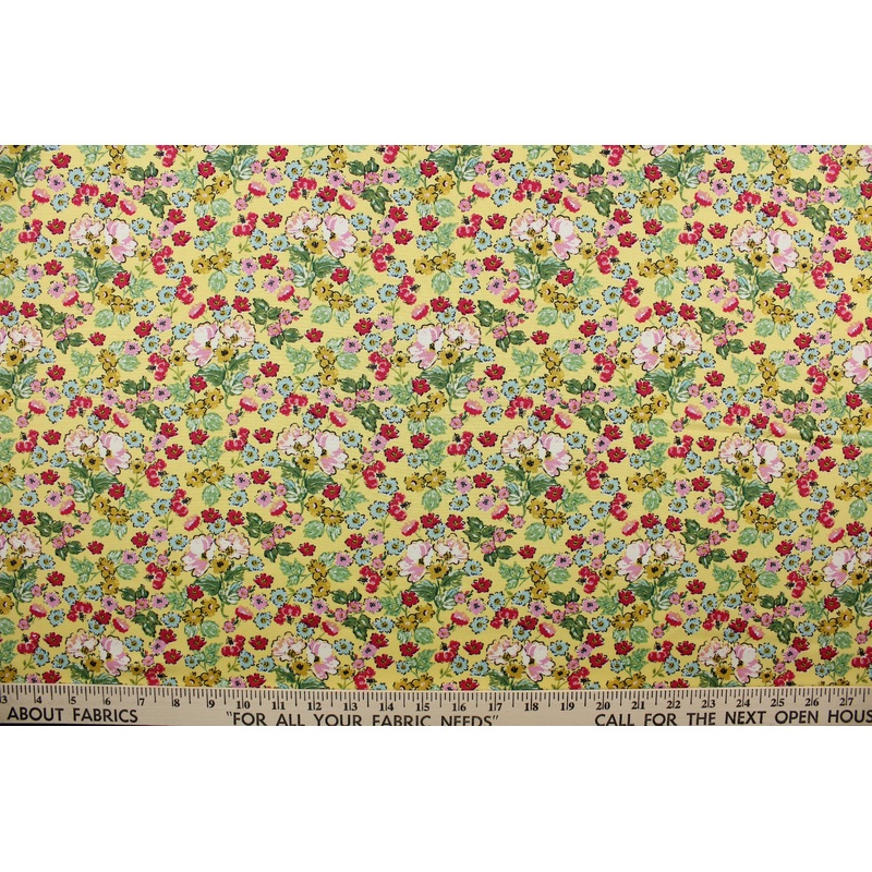 Poppie Cotton Flower Girl in Yellow