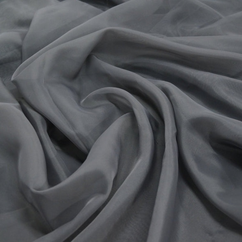 Voile Wholesale Fabric in Gray D 1165
