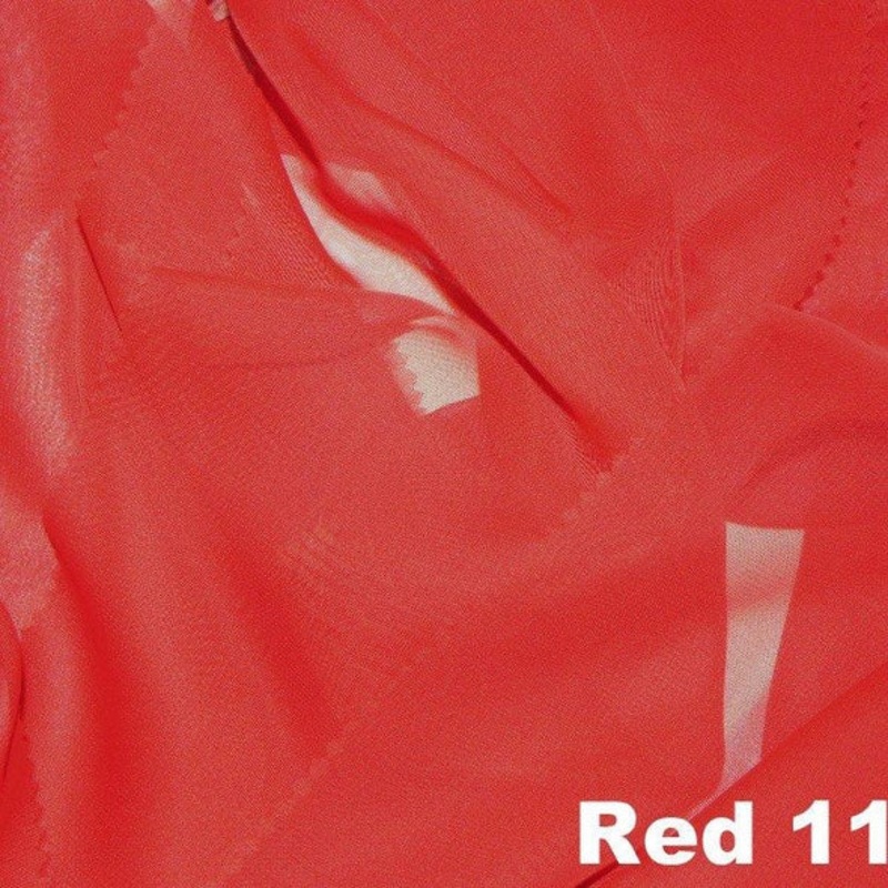 Chiffon Wholesale Fabric in Red 1192