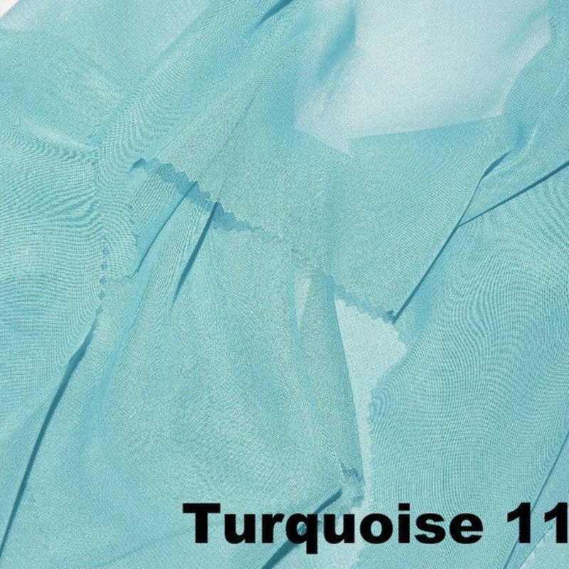 Chiffon Wholesale Fabric in Turquoise 1140