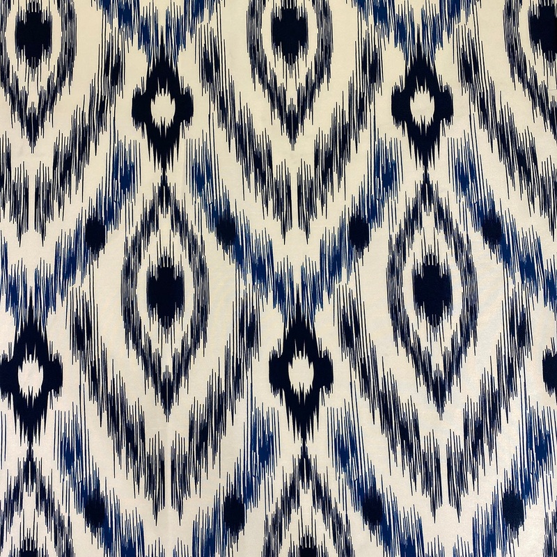 Cosmo Print (Dupioni) Wholesale Fabric in Navy