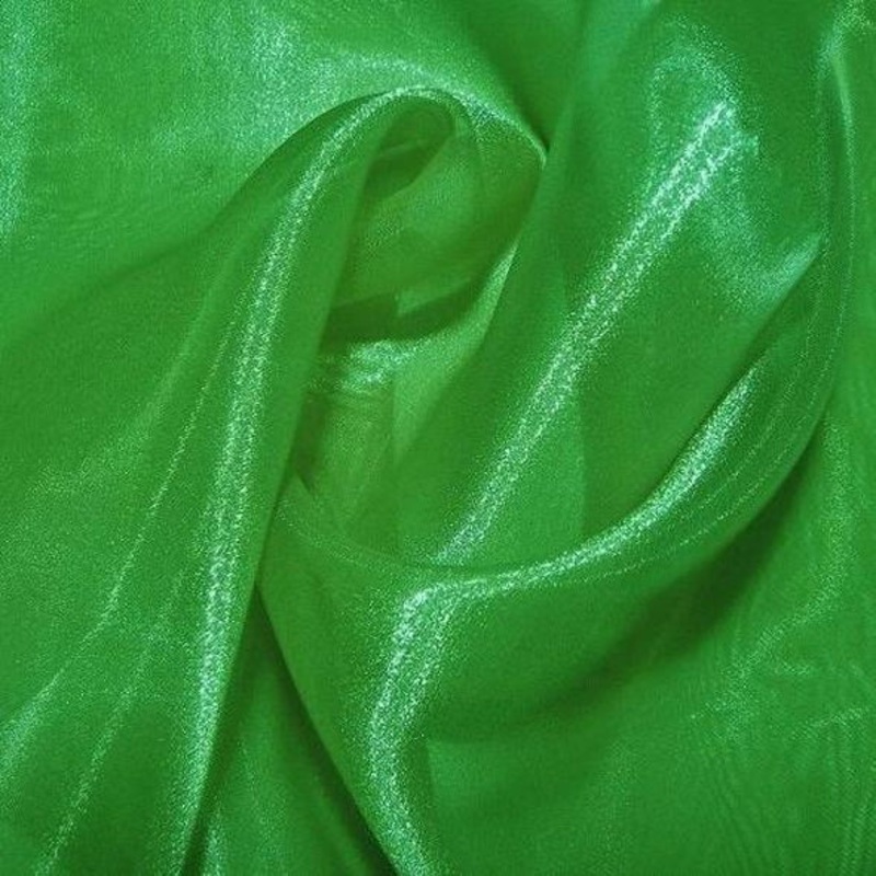 Crystal Organza Wholesale Fabric in Green 1875