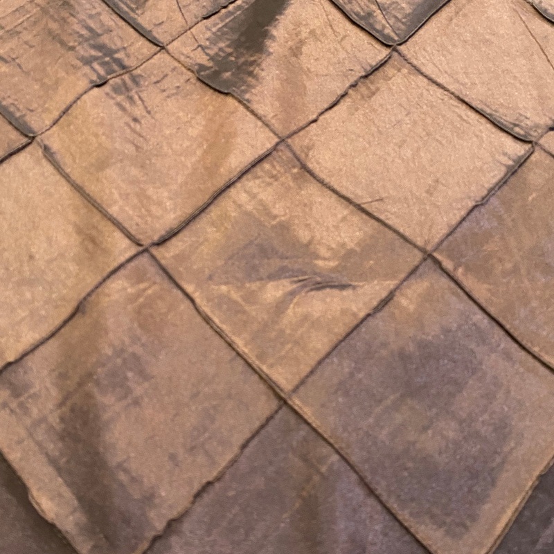 4" Pintuck Taffeta Wholesale Fabric in Chocolate
