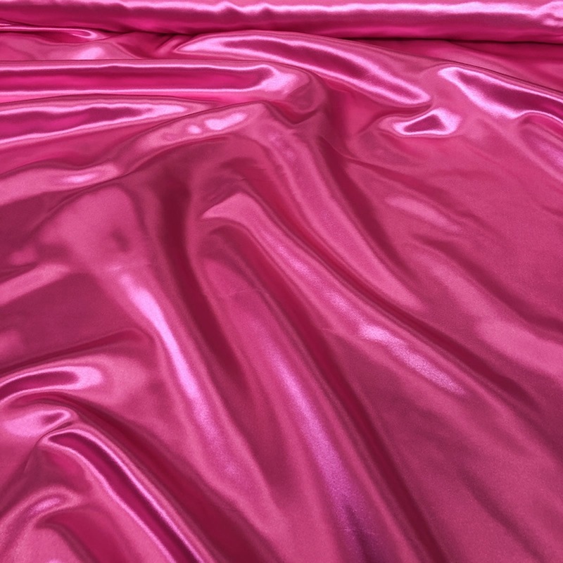 Bridal Satin Wholesale Fabric in Fuchsia 396