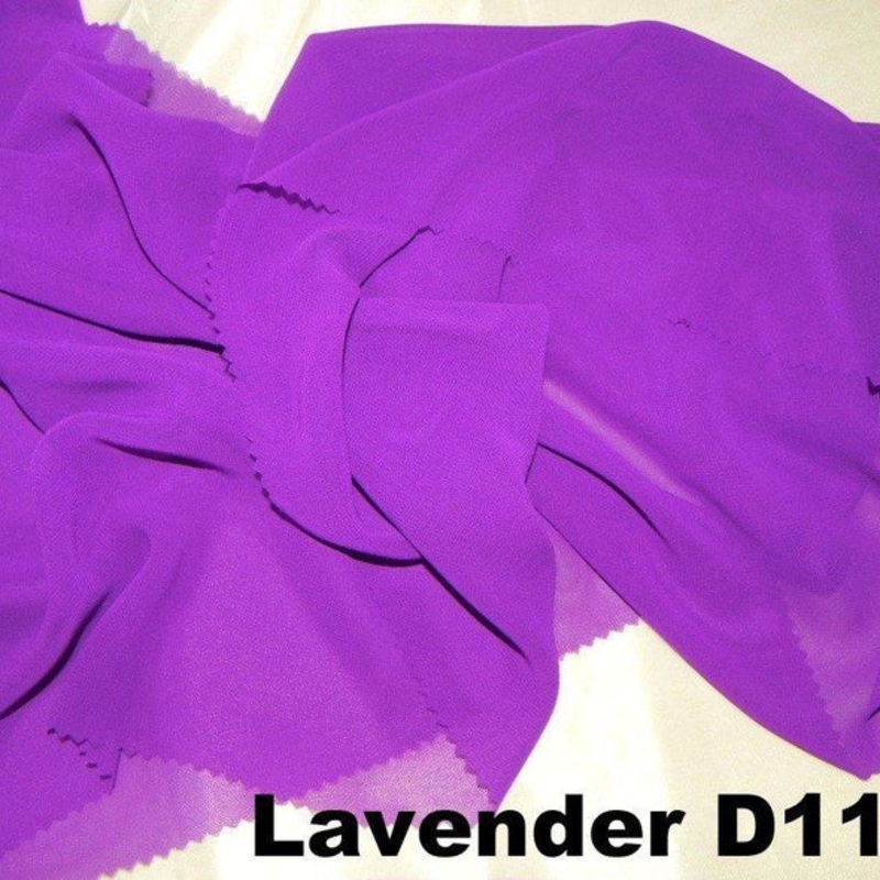 Chiffon Wholesale Fabric in Lavender D1169