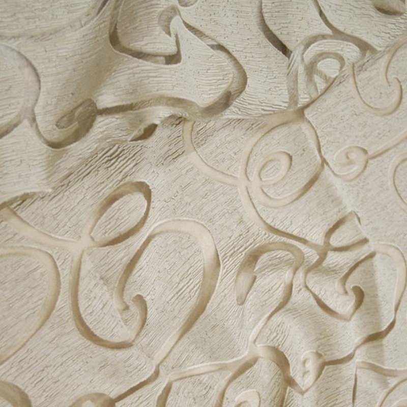Contempo Scroll Sheer Wholesale Fabric in Champagne