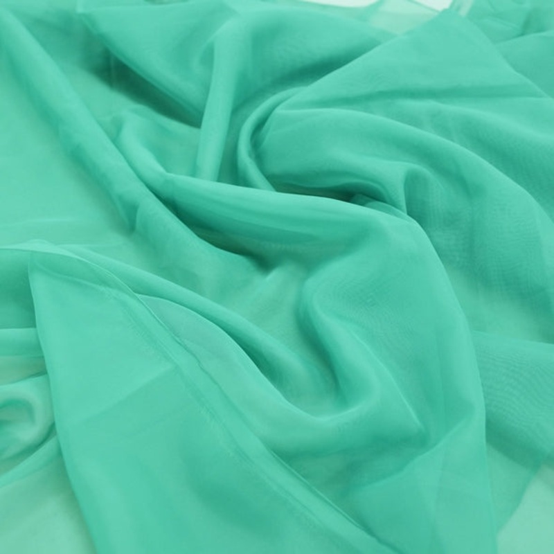 Voile Wholesale Fabric in Emerald 5638