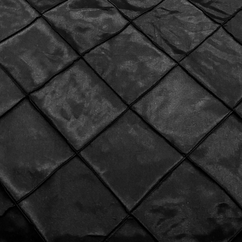 4" Pintuck Taffeta Wholesale Fabric in Black