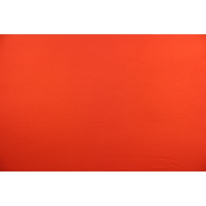 Cotton Lycra Jersey Knit Fabric in Orange