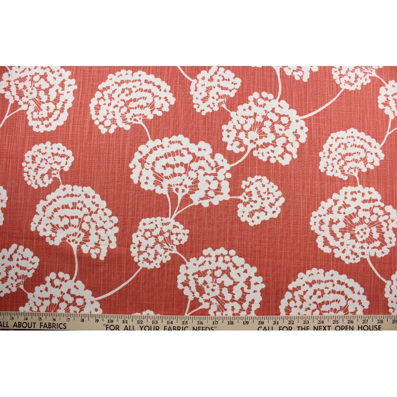 Crypton Home Toile Stems Coral By Robert Allen