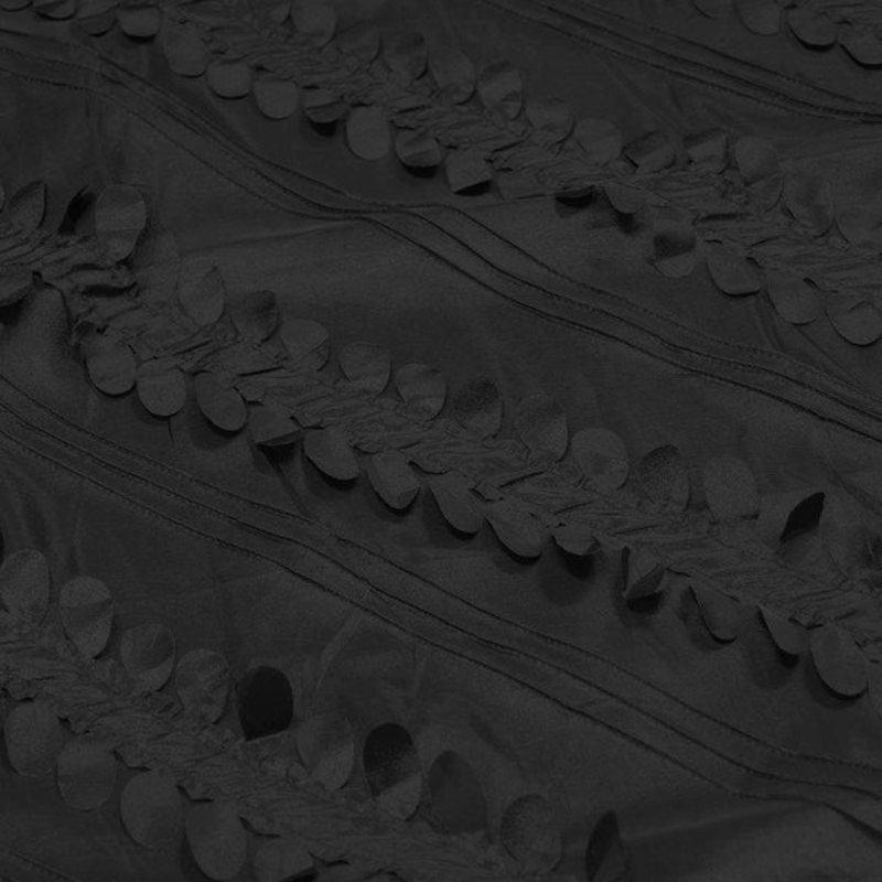 Diagonal Taffeta Wholesale Fabric in Black