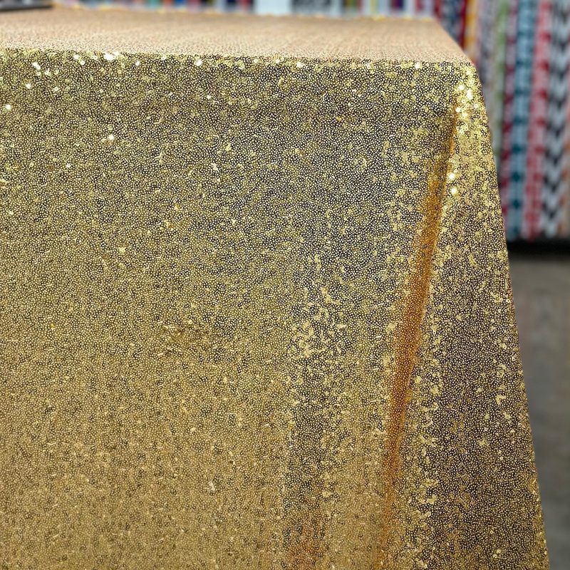 Glitz Sequins Wholesale Fabric in Gold 24K