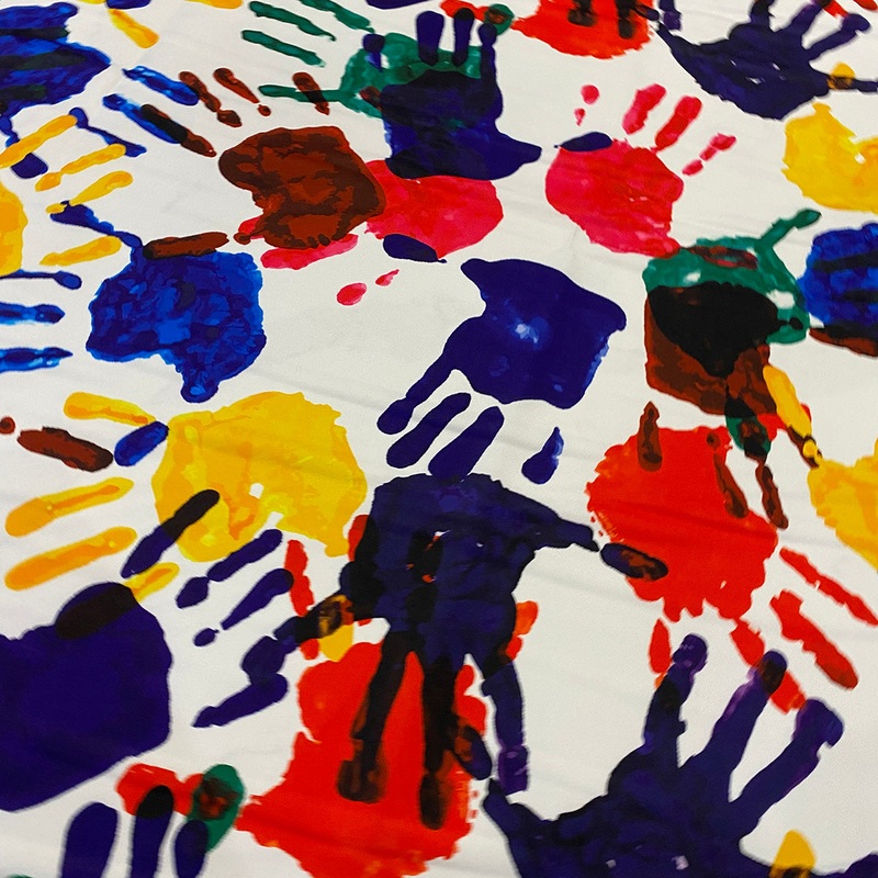 Happy Hands (Poly Print) Wholesale Fabric