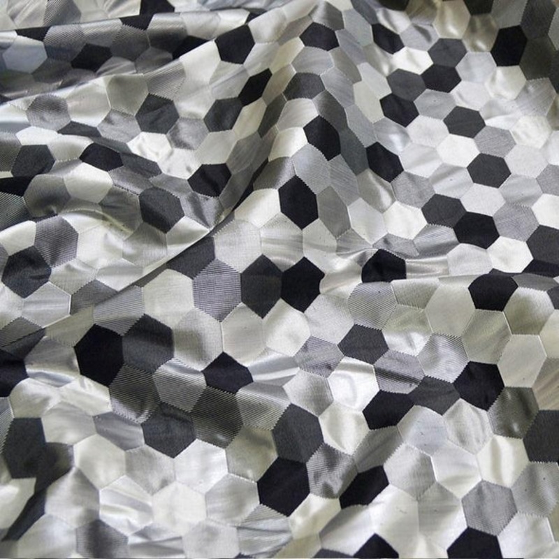 Metro Jacquard (Reversible) Wholesale Fabric in Charcoal
