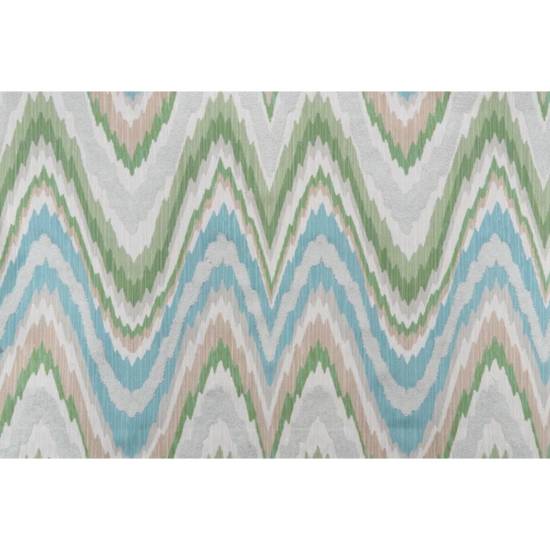 P/Kaufmann Artisanship Embroidered Fabric in Spa