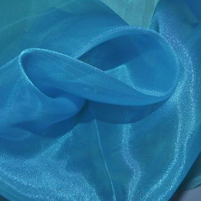 Crystal Organza Wholesale Fabric in Turquoise 941