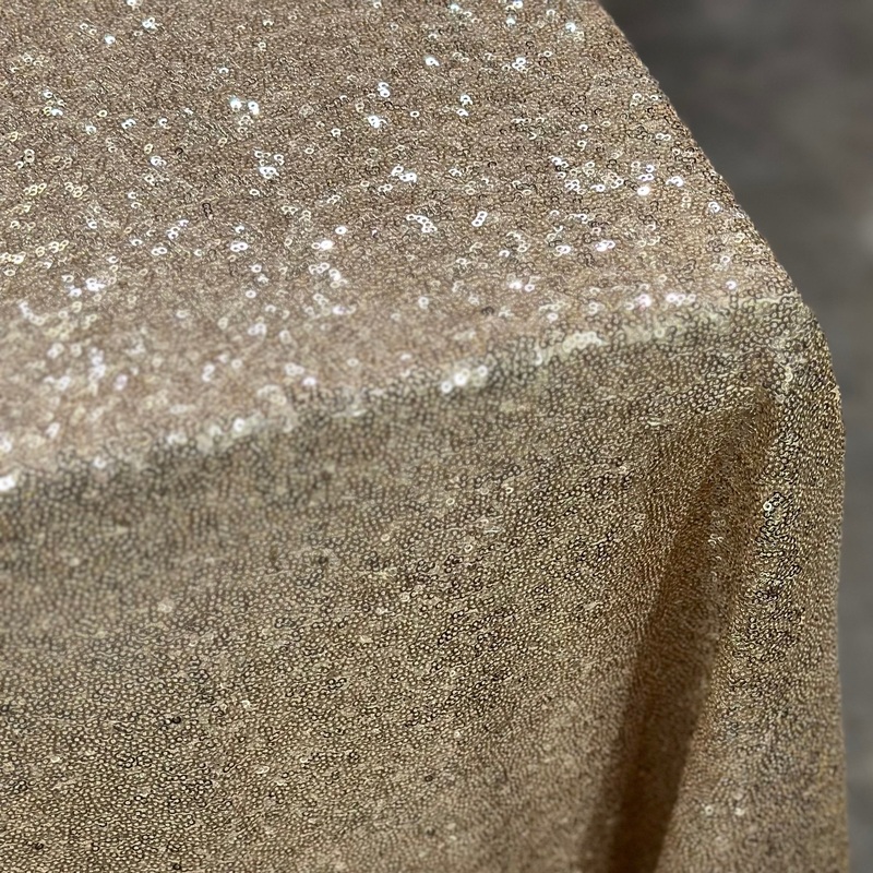 Glitz Sequins Wholesale Fabric in Gold 18K