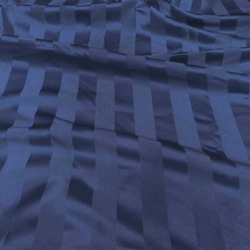Imperial Stripe Wholesale Fabric in Navy