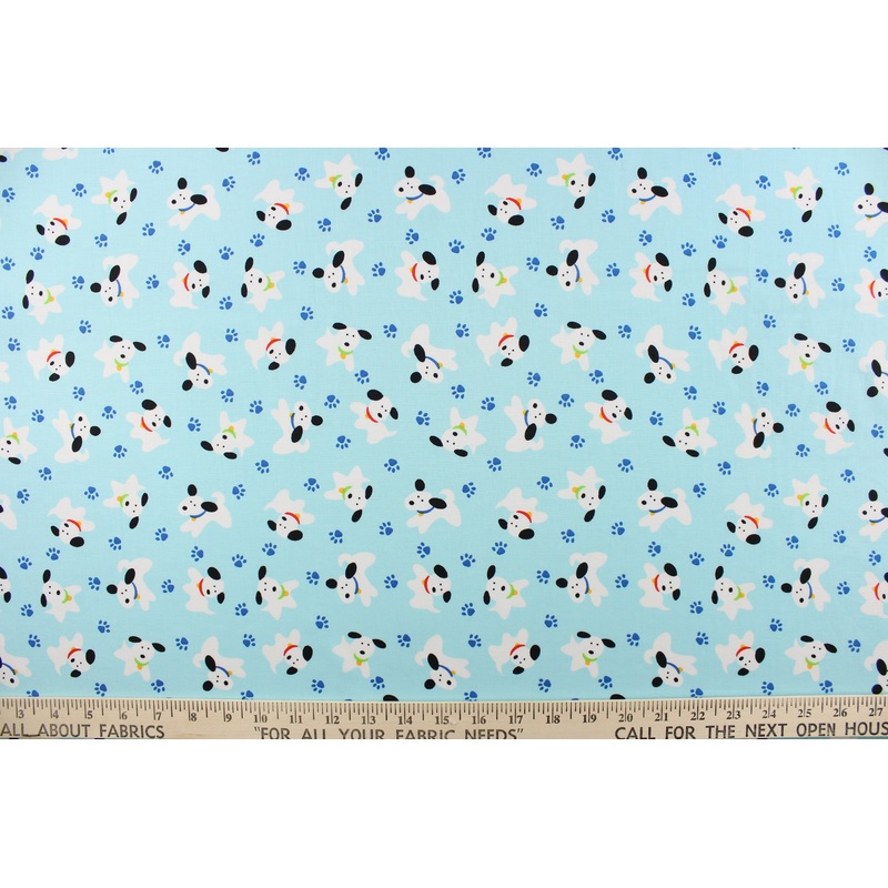 Quilting Doggy Paws in Blue