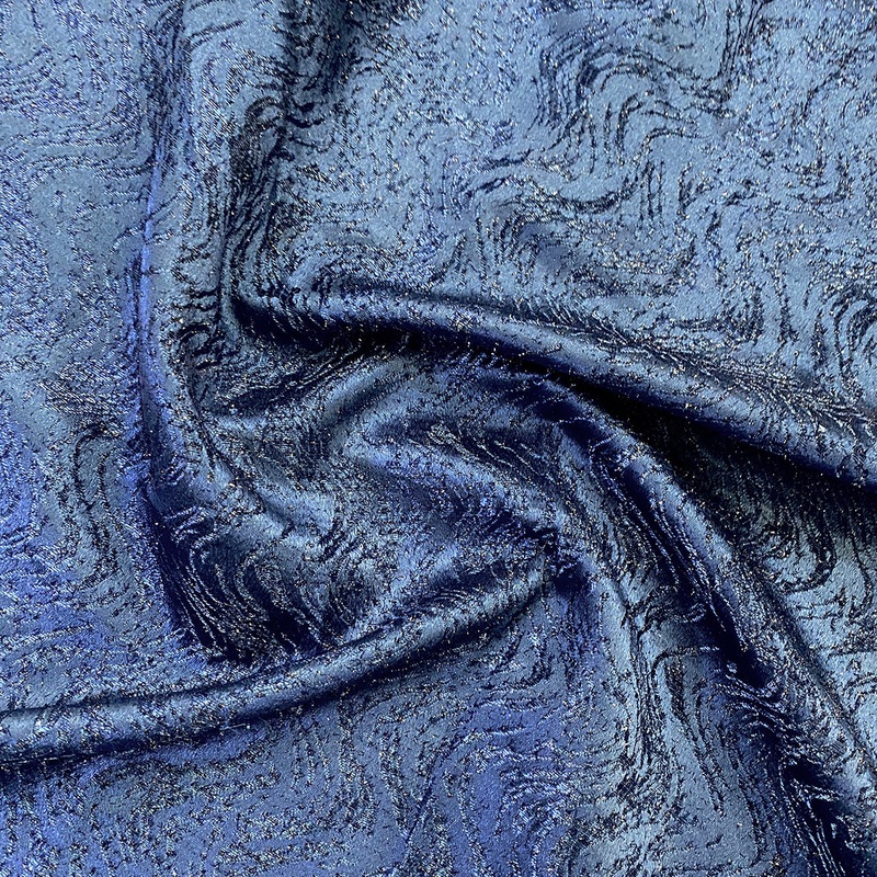 Twinkle Tensil Wholesale Fabric in Navy