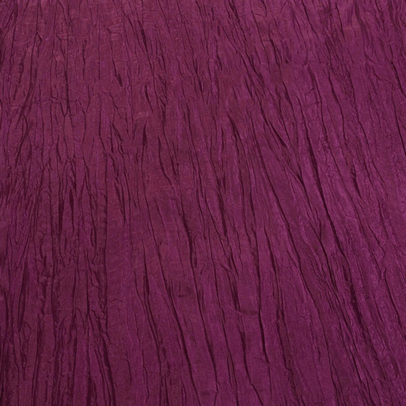 Accordion Taffeta Drapery Panel in Sangria 46