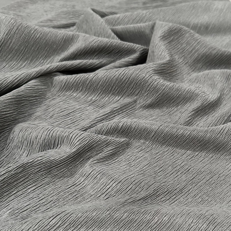 Bella Crepe Drapery Panel in Grey