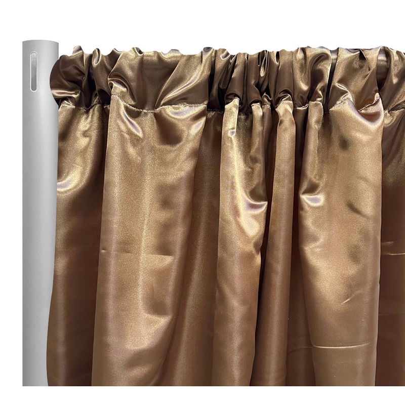 Bridal Satin Drapery Panel in Cappucino 47