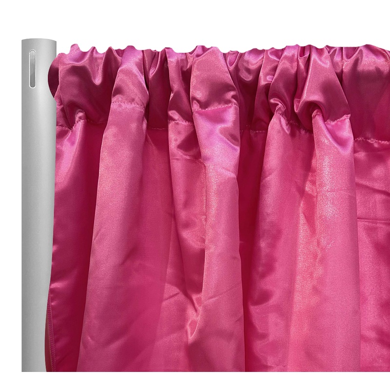 Bridal Satin Drapery Panel in Guava 160