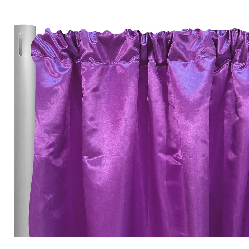 Bridal Satin Drapery Panel in Lavender 169