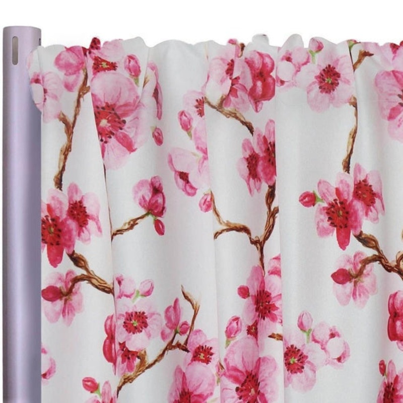 Cherry Blossom (Poly Print) Drapery Panel