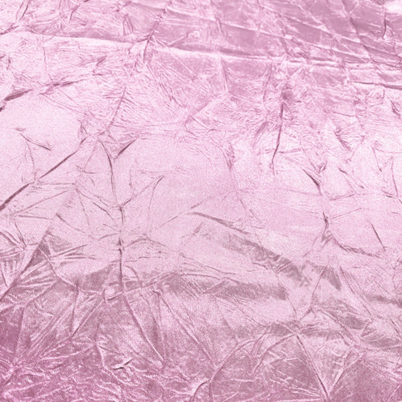 Crush Satin (Bichon) Drapery Panel in Pink 156