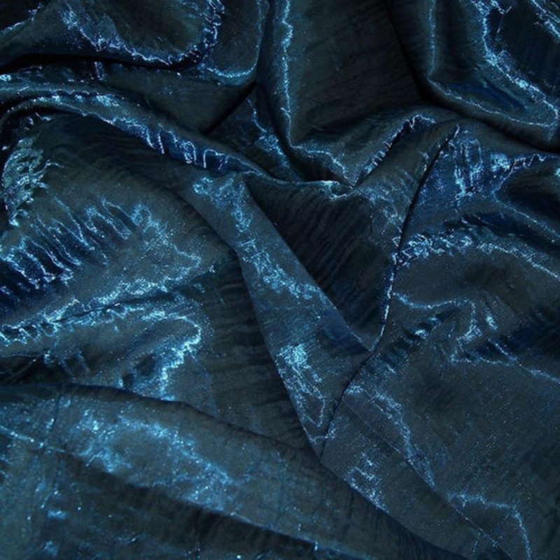 Crush Shimmer (Galaxy) Drapery Panel in Teal 10