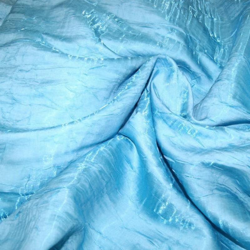 Crush Shimmer (Galaxy) Drapery Panel in Turquoise 12