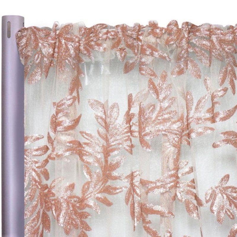 Giselle Sequins Drapery Panels (50" Wide) /  5 Colors