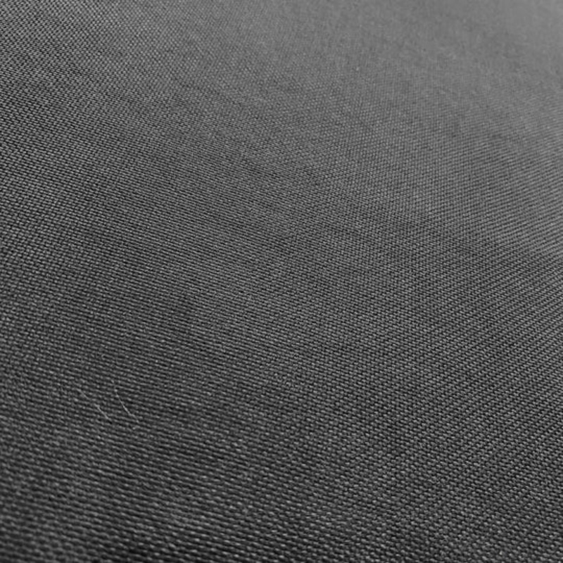 Imitation Burlap Drapery Panel in Charcoal
