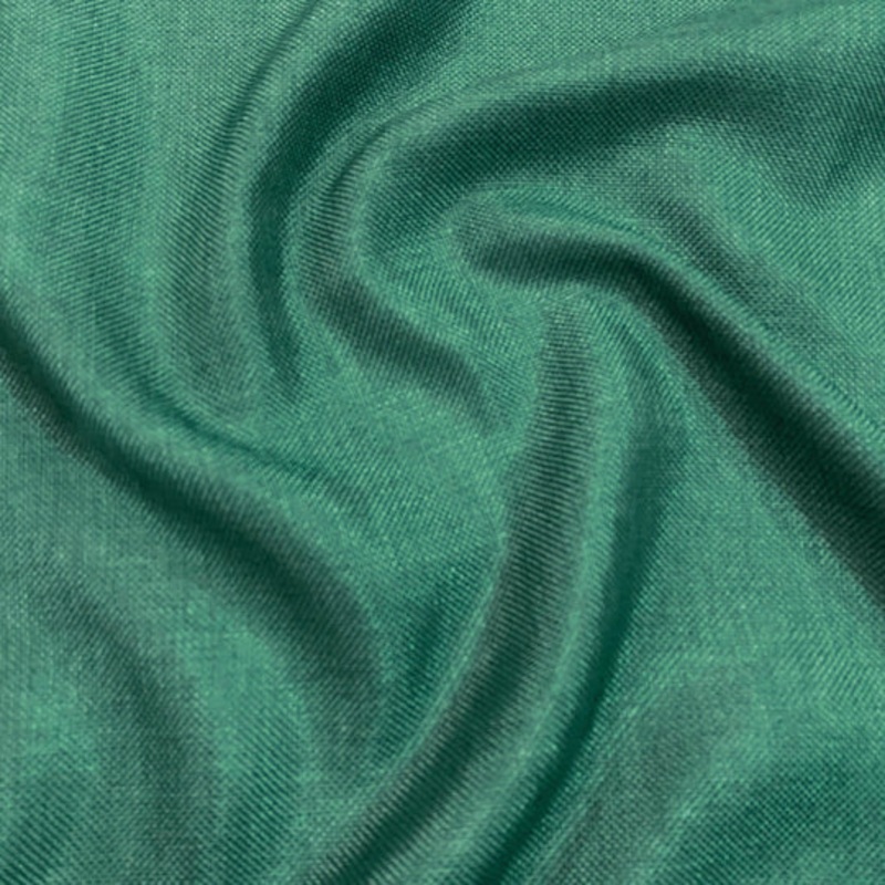 Imitation Burlap Drapery Panel in Hunter Green